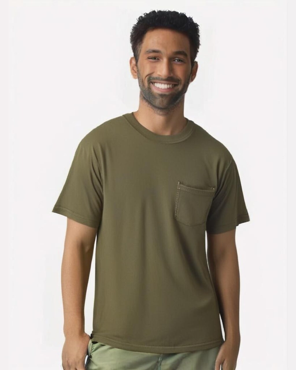 Comfort Colors® Garment Dyed Heavyweight Pocket Crewneck Short Sleeve T-Shirt